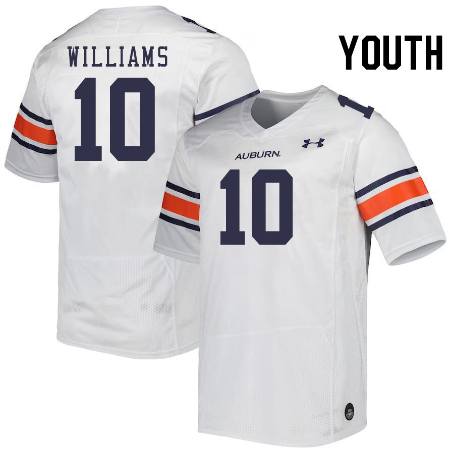 Youth #10 Amaris Williams Auburn Tigers College Football Jerseys Stitched-White